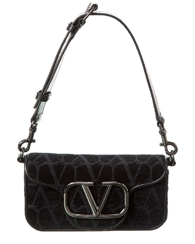 Valentino VLogo Toile Iconographe Canvas & Leather Shoulder Bag