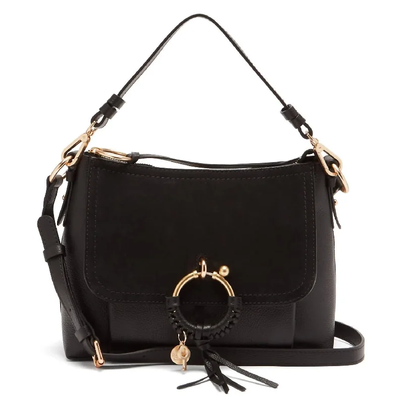 Women's Joan Shoulder Leather Bag In Black