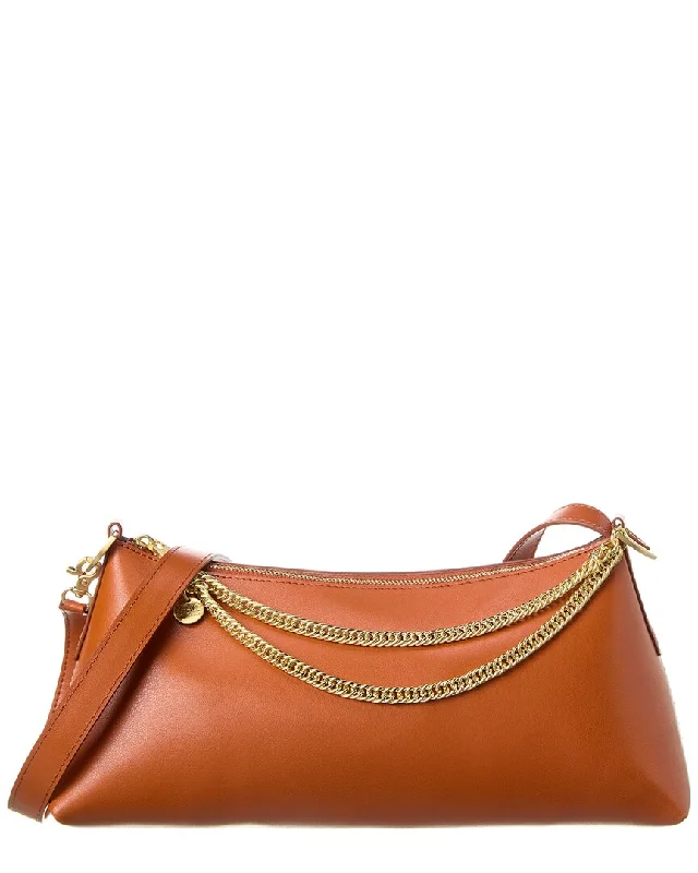 Zac Posen Posen Zip Top Leather Shoulder Bag