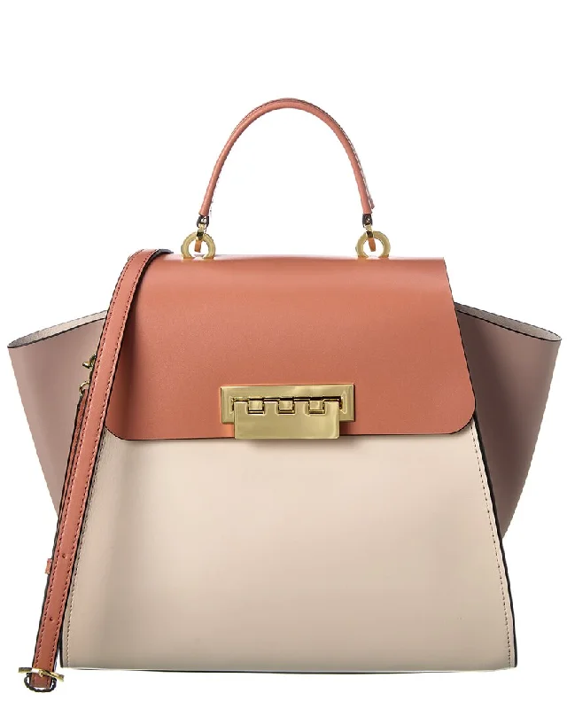 ZAC Zac Posen Eartha Top Handle Colorblocked Leather Shoulder Bag