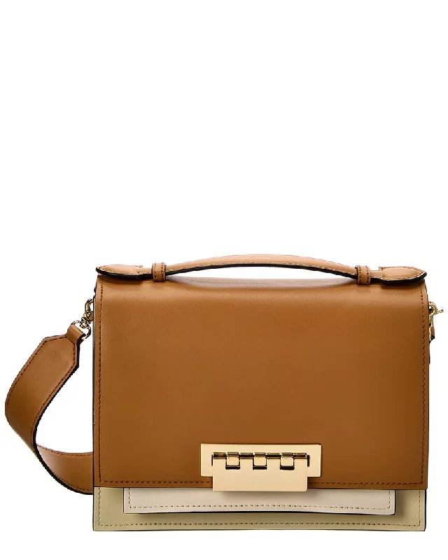 ZAC Zac Posen Earthette Small Accordion Leather Shoulder Bag